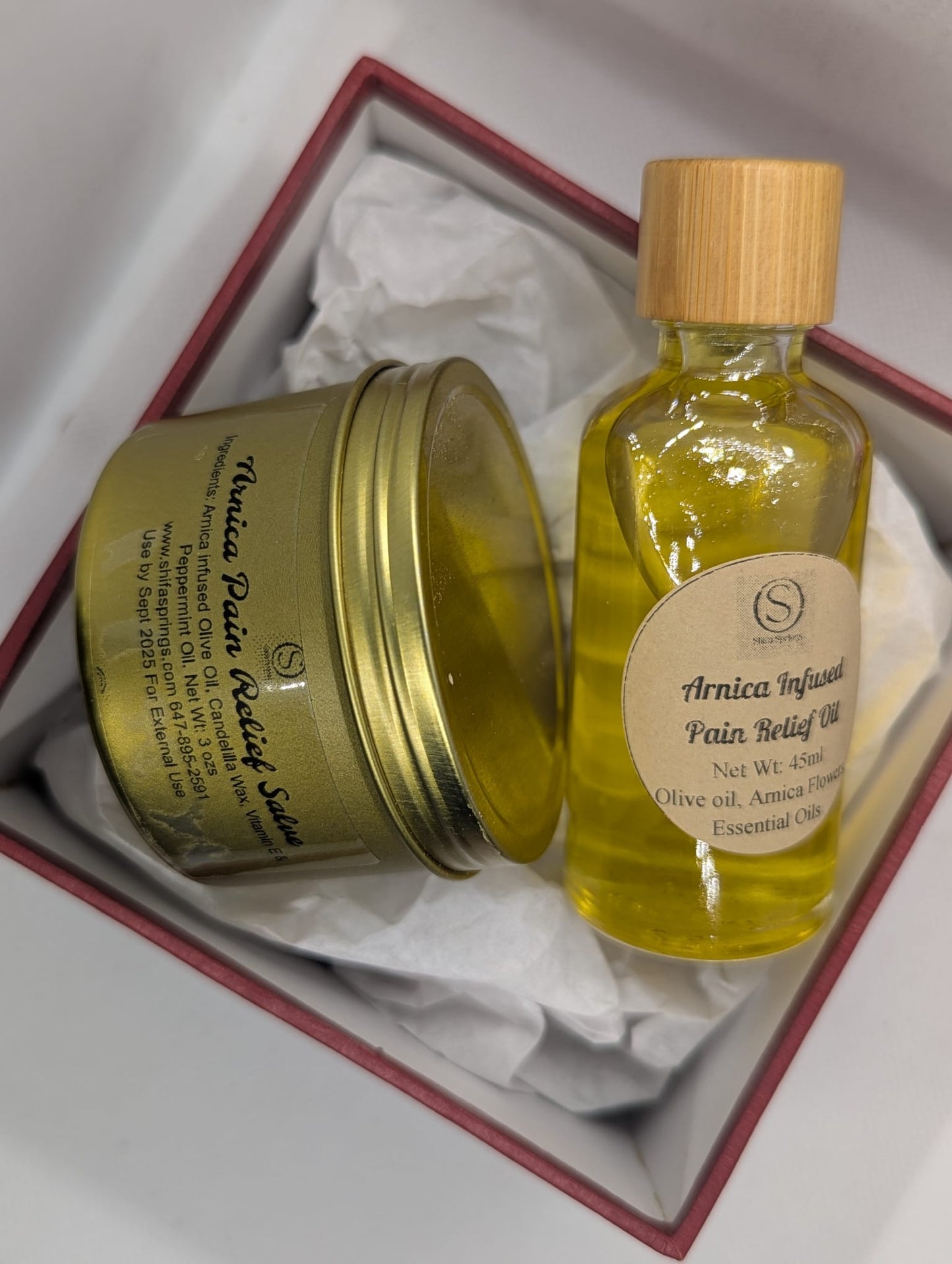 Ready-to-Gift Arnica Pain Relief Balm & Oil Set | Thoughtful Gift for Pain & Recovery