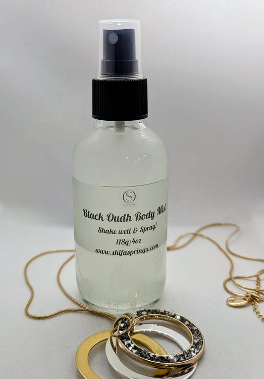Black Oudh Body Mist | Subtle Signature Scent for Everyday Elegance